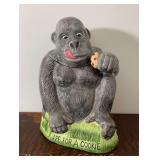 Gorilla Cookie Jar, 11.5'h