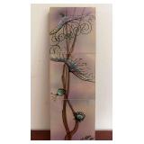 Carlos Vizeu (1925-2012) Ceramic Tile Artwork, Dated 1974, 18"x6"