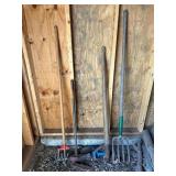 Group of Long Handled Tools