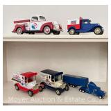 (5) Pepsi-Cola Diecast Trucks and Banks