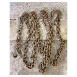 Group of Large Chain, Multiple Splices, 2 Large Hooks