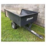 PreciseFit Metal Tow Behind Wagon, Pneumatic Tires, Bend Side, No Back Gate, 33'x42' Overall
