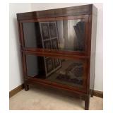Globe-Wernieke 2 Section Stack Book Case, with Top and Base, 34.5"w