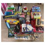 Group of Craft Supplies, Puzzles, Books, Etc.