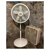 Oscillating Floor Fan and Box Fan