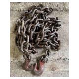 Tow Chain, Hooks on Both Ends, 200' Long