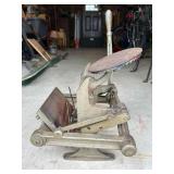 Miniature Table Top Printing Press, Antique, 13'w