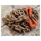 Large Tow Chain, Hooks on Both Ends, 150' Long