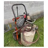Propane Tank, Torch and Cart