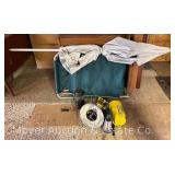 Coleman Cot, LED Lantern Umbrellas, Rope Throw Bag, Etc.