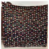 Antique Quilt, See Photos for Holes, Loss and Staining/Discoloration, 74'x66'