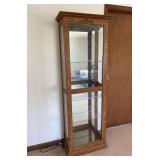 Curio Cabinet, Side Glass Doors, Photo Finish, 25'w x 72'h