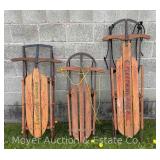(3) Runner Sleds, 42'-56' Long