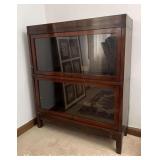 Globe-Wernieke 2 Section Stack Book Case, with Top and Base, 34.5'w