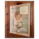 1923 Buffalo Evening News Baby Advertising Calendar, 20'x15' Actual Size