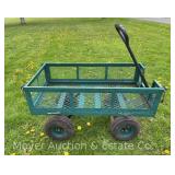 Garden Wagon, Metal with Drop-down Sides, Box is 38'x20'