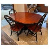 (5) Piece Kitchen Set, Table and (4) Chairs, (1) 18' Leaf, 41'x59' Top as Photoed