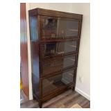 Globe-Wernieke 4 Section Stack Book Case, with Top and Base, 34.5'w