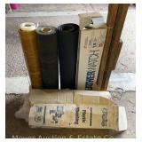 Rolls of Plastic, Roofing Paper, Etc.