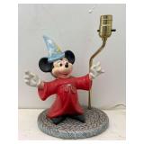 Walt Disney Products Mickey Mouse Fantasia Lamp, Vintage, 13.5'h Overall