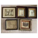 Group of Framed Black and White Photos, Approx. 16'x14'