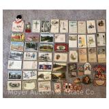 Group of Vintage Postcards: Holiday, Occasion, Travel, Etc.