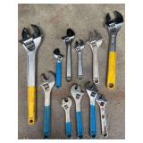 Group of Adjustable Wrenches, Most Craftsman