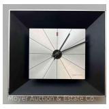 Westclox Mid-Century Square Wall Clock, battery-operated, 10.5"h