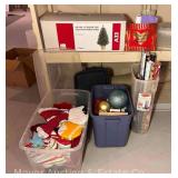 Faux Christmas Tree, Christmas Ornaments and Decor, Wrapping Paper, Etc.