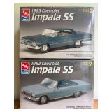 (2) AMT Chevrolet Impala SS Plastic Model Kits, Sealed in Plastic