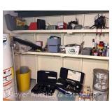 Contents of Basement Wall: Power Tools, Hardware, Etc.