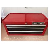 (3) Drawer Craftsman Tool Chest, with Contents and Key, 26.5"w