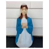 Mary the Mother of Jesus Blow Mold, Empire, No Light, 26"h