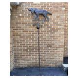 Dog Weathervane/Lawn Ornament, 83"h Overall