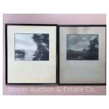 Pair of Framed Photographs, Early, 23"x19" Overall