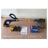 Ryobi 18V Cordless Weed Trimmer, with Charger and 4 Batteries