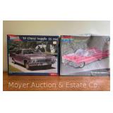 (2) Monogram Chevy and Cadillac Plastic Model Kits, Sealed in Plastic