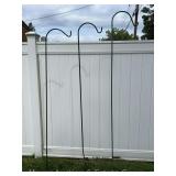 (3) Shepherd Hooks, 6ft. Tall