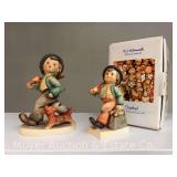 (2) Hummel Figurines: "Merry Wanderer" and "Strolling Along", 4"-5"h