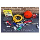 Group of Pneumatic Air Tools, Air Hose, Etc.