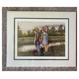 Thelma Winter Matted Print "Best Friends", Signed & #39 of 500, 16"x20" Overall