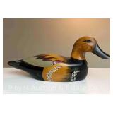 Hand-painted Wood Duck, 10" Long