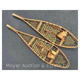 Antique Tubbs Wood Snowshoes, 45" Long