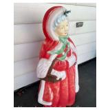 Mrs. Claus Blow Mold, with Light, See Pictures for Condition, with Cord, 41"h