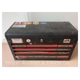 (6) Drawer Craftsman Tool Chest, Flip Top, with Contents and Key, 26"w