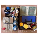 Group of Air Dusters, Hobby Paint, Chemicals, Etc.