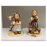 (2) Hummel Figurines: "Feeding Time" and "Good Friends", 4"-4.5"h