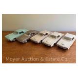 (5) Ford Thunderbird Dealer Promotional Models, 8" Long