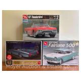 (3) AMT Ford Plastic Model Kits, Sealed in Plastic