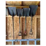 (4) Square Shovels